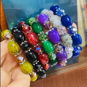 Colorful Beaded Bracelet Set